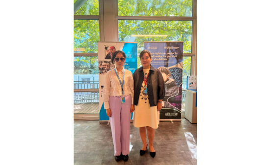 HELD A MEETING WITH MS. GEREL DONDOVDORJ, A MEMBER OF THE UN CRPD