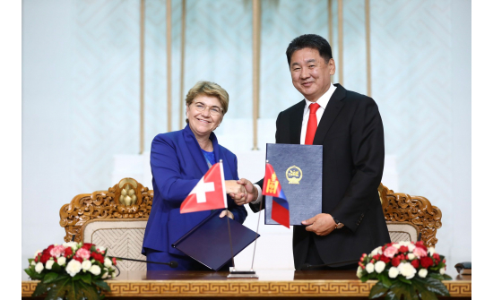 Cooperation Documents Signed Between Mongolia and Switzerland