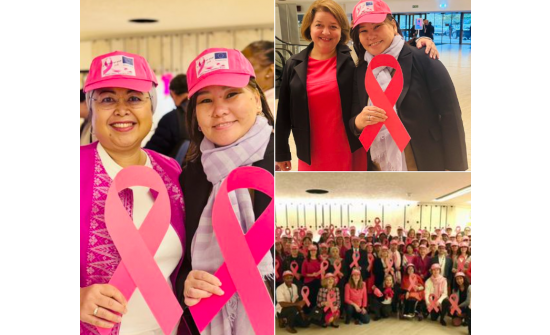 INTERNATIONAL GENEVA MARKED PINK OCTOBER TO RAISE AWARENESS AND SUPPORT FOR BREAST CANCER EARLY DETECTION, TREATMENT, AND PALLIATIVE CARE