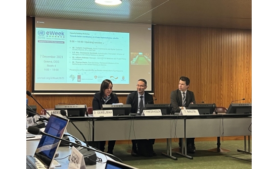 PERMANENT REPRESENTATIVE DELIVERED AN OPENING STATEMENT FOR  UNCTAD’S CAPACITY BUILDING WORKSHOP ON  BETTER COORDINATION OF E-TRADE IMPLEMENTATION REFORMS