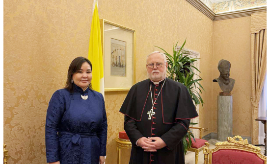 AMBASSADOR MET WITH ARCHBISHOP  PAUL R. GALLAGHER, SECRETARY FOR RELATIONS WITH STATES OF THE HOLY SEE