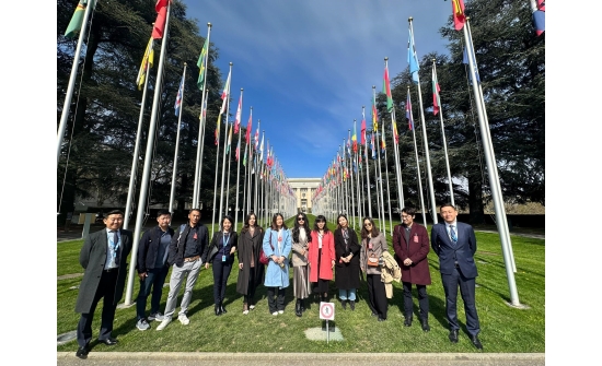 STUDENTS VISIT THE UNITED NATIONS OFFICE IN GENEVA