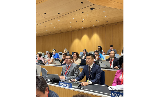 THE DELEGATION OF MONGOLIA IS ATTENDING THE 65TH SERIES OF MEETINGS OF THE ASSEMBLIES OF THE MEMBER STATES OF WIPO