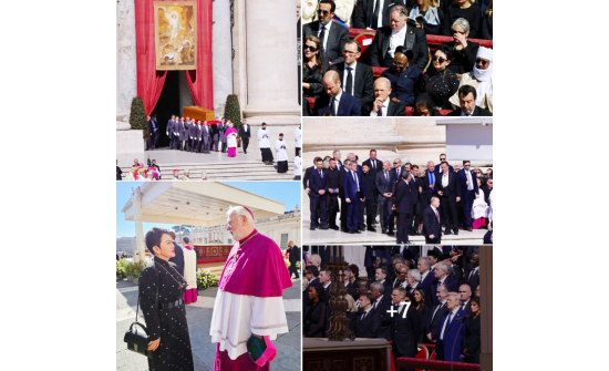 H.E. MS. BATMUNKH BATTSETSEG, THE MINISTER OF FOREIGN AFFAIRS OF MONGOLIA ATTENDS THE FAREWELL CEREMONY FOR THE LATE HEAD OF STATE OF THE HOLY SEE, POPE FRANCIS