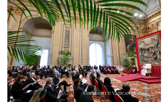 POPE FRANCIS DELIVERED ADDRESS TO THE DIPLOMATIC CORPS